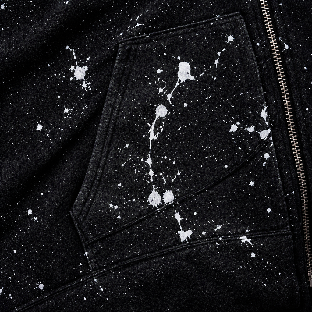 RATED “D” SPLATTER ZIP-UP